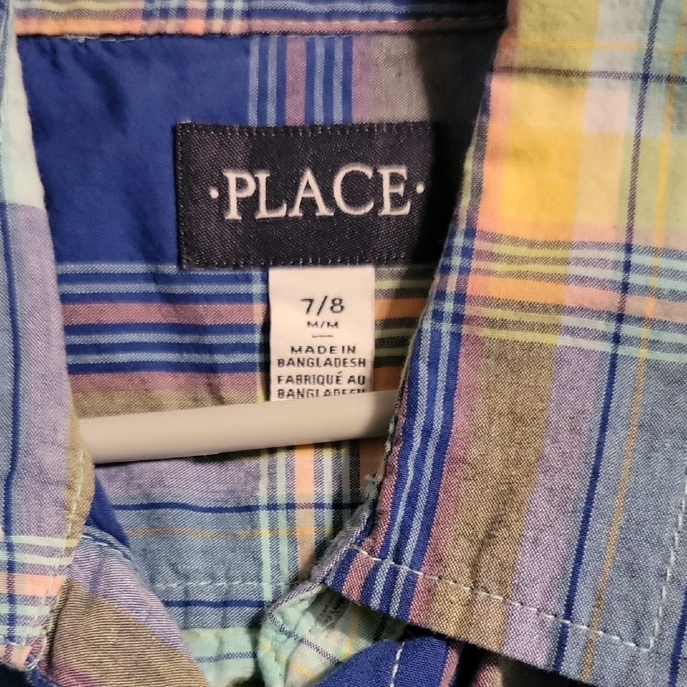 The Children's Place Multicolor Plaid Button-Down Shirt - Picture 2 of 2